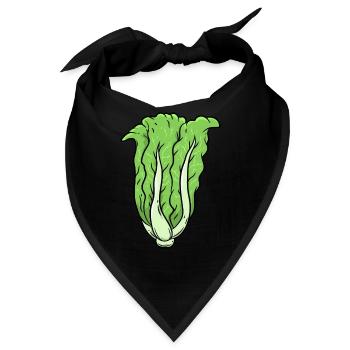 Kohl Gemüse - Bandana - Schwarz - Vorne