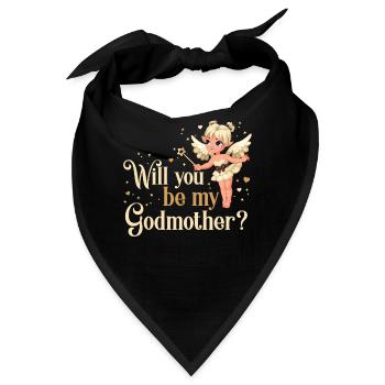 Will You Be My Godmother? Fairy - Bandana - Schwarz - Vorne