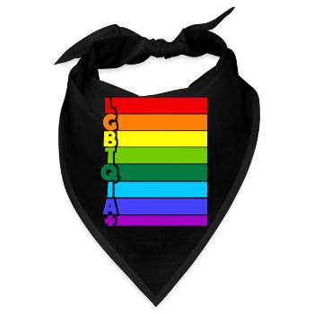 LGBTQIA Plus - Bandana - Schwarz - Vorne