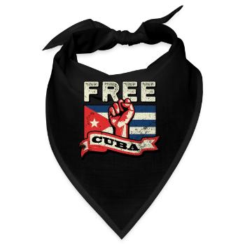 Patria Y Vida - Kuba Flagge Faust Free Kuba SOS - Bandana - Schwarz - Vorne