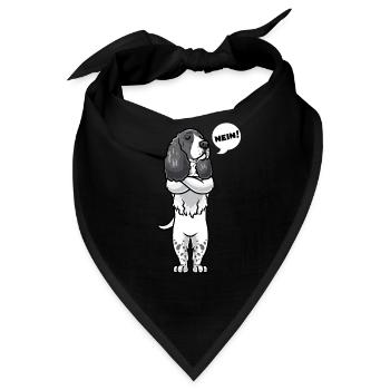 Stubborn English Springer Spaniel - Bandana - Schwarz - Vorne