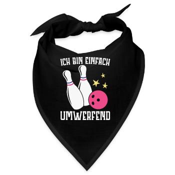 Bowling - Bandana - Schwarz - Vorne