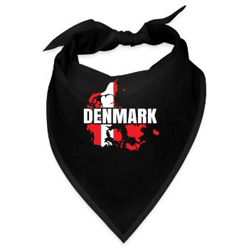 Dänemark - Bandana - Schwarz - Vorne