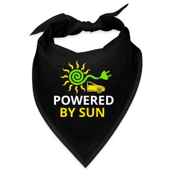 Auto Sonnenkraft Umweltliebe Elektroauto - Bandana - Schwarz - Vorne