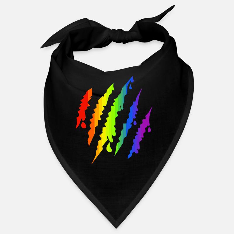Pride LGBTQ Rainbow Scratch Mark Bandana