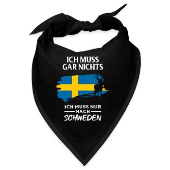Schweden - Bandana - Schwarz - Vorne