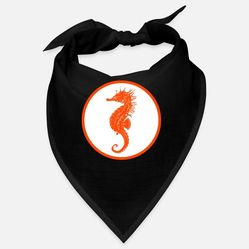 Seepferdchen Frühschwimmer Freischwimmer Abzeichen - Bandana - Schwarz