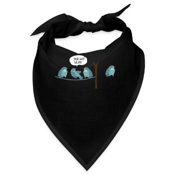 WLAN Vogel Comic Der hat WLAN Nerd & IT Geschenk - Bandana - Schwarz - Vorne
