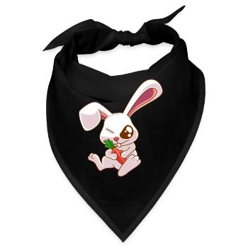 EInäugiger Hase Zombie Kaninchen Geschenk - Bandana - Schwarz - Vorne