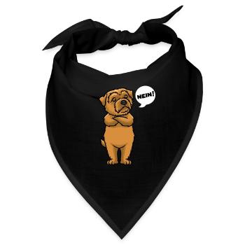 Sturer Norfolk Terrier - Bandana - Schwarz - Vorne