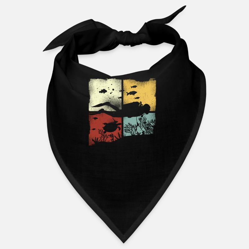 Scuba Diving Diver Vintage Retro Bandana