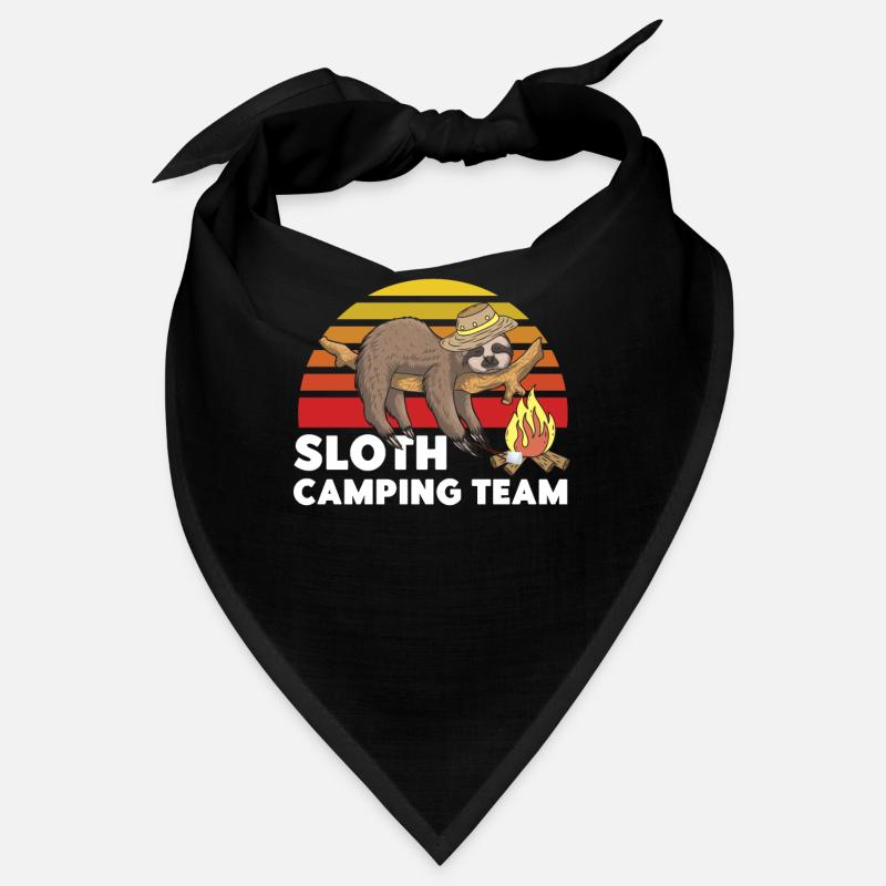 Sloth Camping Team Motorhome Retro Bandana