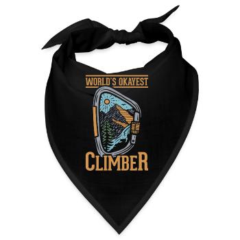 Rock Climbing Climber Carabiner - Bandana - Schwarz - Vorne