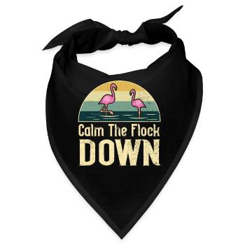 Flamingo Pink Flamingo Flamingo Geschenk - Bandana - Schwarz - Vorne