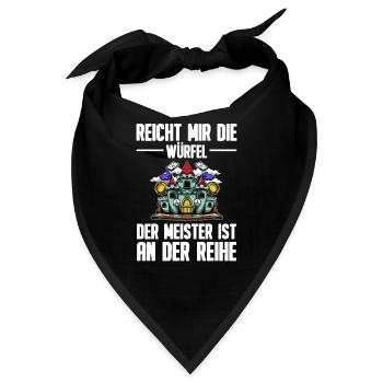 Brettspiel - Bandana - Schwarz - Vorne