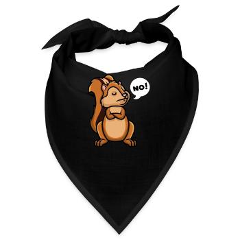 Streifenhörnchen Backenhörnchen - Bandana - Schwarz - Vorne