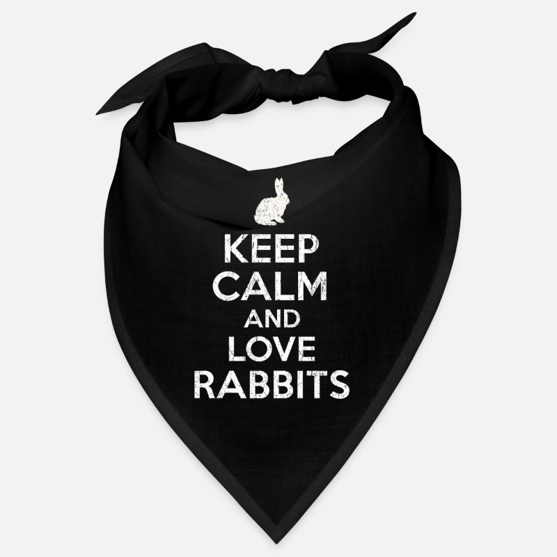 Keep Calm love Rabbits Bandana
