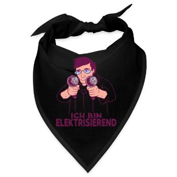 Ich bin Elektrisierend Elektroauto Fahrer - Bandana - Schwarz - Vorne