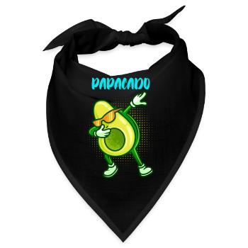 Papacado Werdender Papa Werdende Eltern Papa - Bandana - Schwarz - Vorne