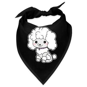 Pudel - Bandana - Schwarz - Vorne