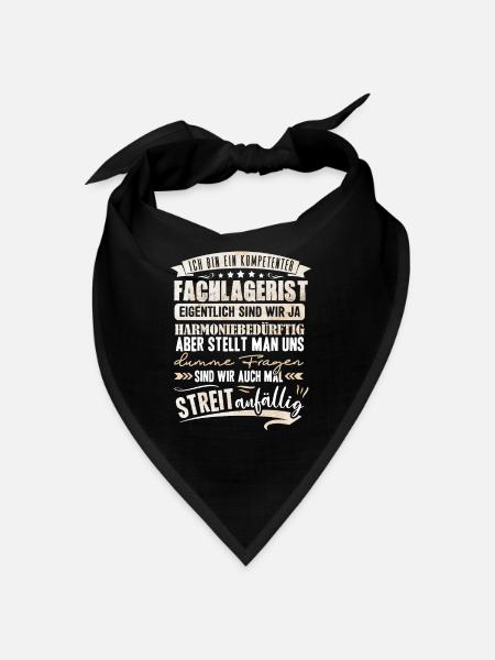 Fachlagerist Lager - Bandana - Schwarz - Vorne