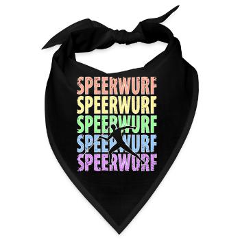 Speerwurf Speerwerfen Speerwerfer - Bandana - Schwarz - Vorne
