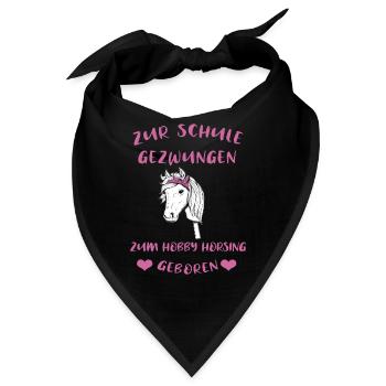 Hobby Horsing Hobby Horse Geschenkidee - Bandana - Schwarz - Vorne