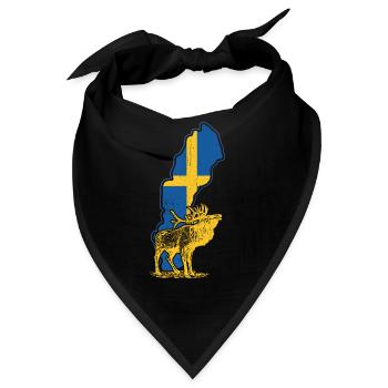 Schweden - Bandana - Schwarz - Vorne