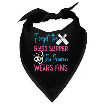 Scuba Diving Diver Girl Forget - Bandana - Schwarz - Vorne