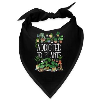 Addicted To Plants - Bandana - Schwarz - Vorne