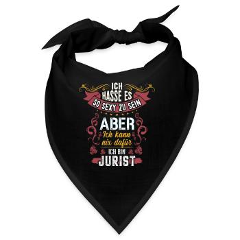 Juristen sind sexy Jurist - Bandana - Schwarz - Vorne
