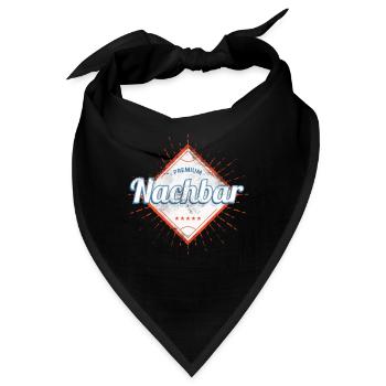 Premium Nachbar - Bandana - Schwarz - Vorne