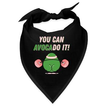 Avocado Fitness Avo Do It! Workout - Bandana - Schwarz - Vorne