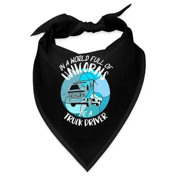 Fernfahrer LKW Fahrer Berufskraftfahrer - Bandana - Schwarz - Vorne