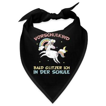 Vorschule Vorschulkind - Bandana - Schwarz - Vorne