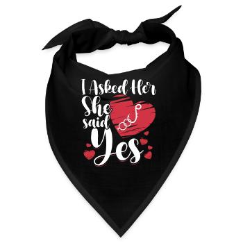 Passendes Paar Verlobungsgeschenke Ideen für einen - Bandana - Schwarz - Vorne