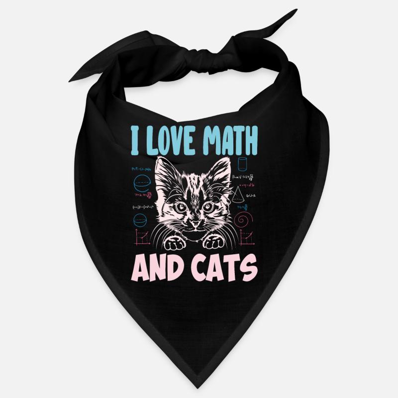 Math Kitty Cat J’adore Math et chats Professeur de mathématiques Bandana