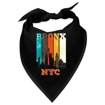 The Bronx - New York City - Bandana - Schwarz - Vorne