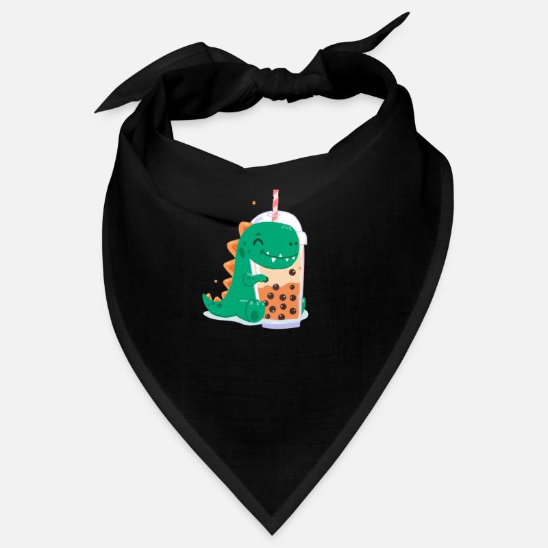 Bubble Tea Dino - Bandana - noir