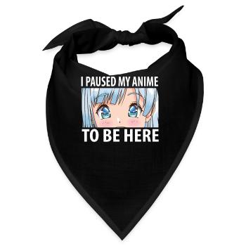 Anime - Bandana - Schwarz - Vorne