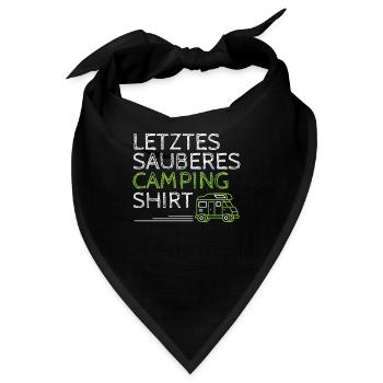 Letztes Sauberes Camping - Bandana - Schwarz - Vorne