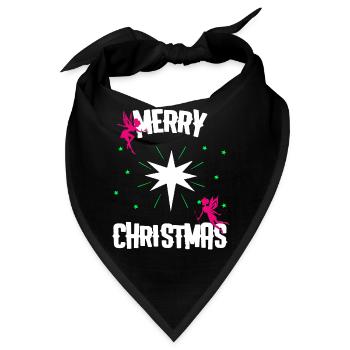 Weihnachten Weihnachten Weihnachten Weihnachten Weihnachten - Bandana - Schwarz - Vorne