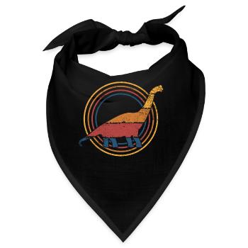 Brachiosaurus Dinosaurier - Bandana - Schwarz - Vorne