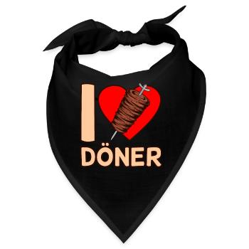 Döner - Bandana - Schwarz - Vorne