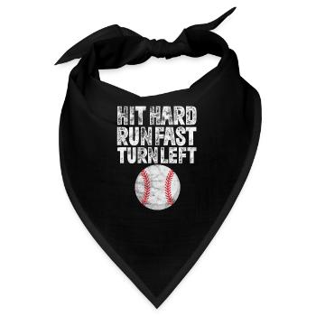 Baseball - Bandana - Schwarz - Vorne