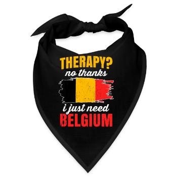Belgien - Bandana - Schwarz - Vorne