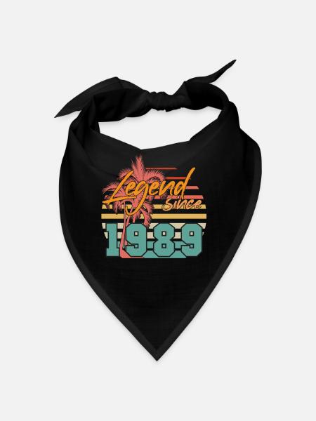 Legende 1989 Vintage - Bandana - Schwarz - Vorne