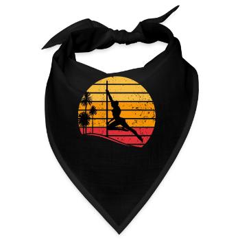 Pole Dancing - Sunset Pole Dance Silhouette - Bandana - Schwarz - Vorne