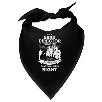 Dirigent Dirigieren Orchester Geschenk - Bandana - Schwarz - Vorne