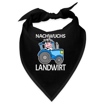 Nachwuchs Landwirt Traktor Geschenk - Bandana - Schwarz - Vorne
